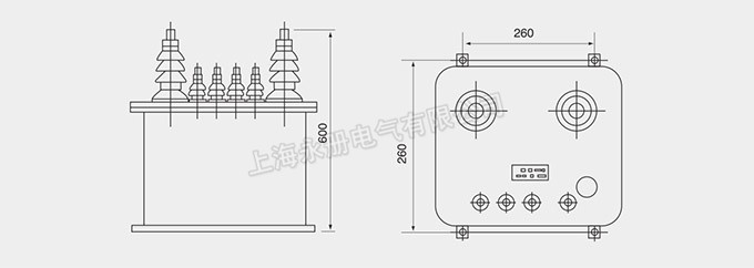 JDJ-12、10、6、3電壓互感器的外形尺寸